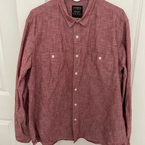 J Crew long sleeve shirt - red